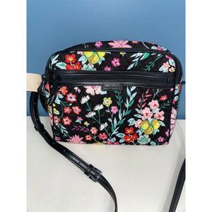 Vera Bradley Black Multi Floral Crossbody Purse (25513)